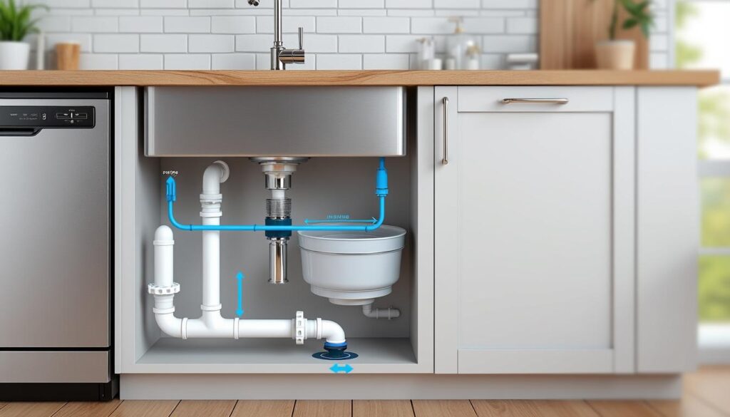 découvrez notre guide complet avec schémas pour l'évacuation de l'évier et du lave-vaisselle, incluant des conseils pratiques pour une installation efficace et sans fuite.