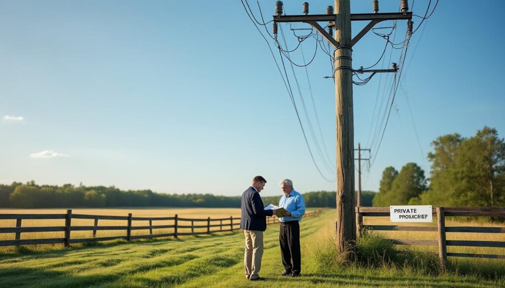 découvrez vos droits et les démarches à suivre pour obtenir une indemnisation en cas d'installation de poteau électrique sur votre terrain privé.