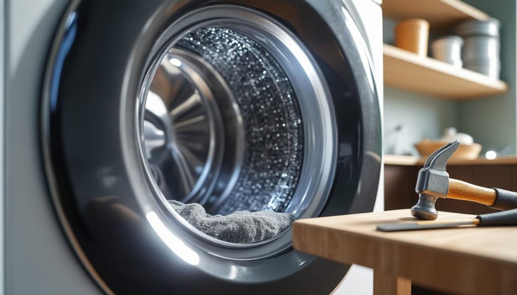 découvrez les causes du bruit de marteau-piqueur dans votre machine à laver et les solutions efficaces pour y remédier rapidement.