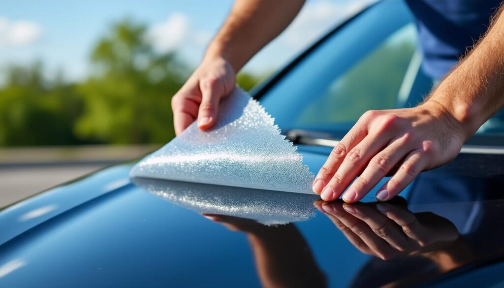 découvrez des méthodes efficaces pour enlever facilement un film protecteur endommagé par le soleil et restaurer la surface de vos objets.