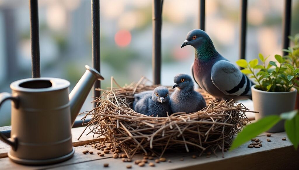 découvrez la signification d'un nid de pigeon sur votre balcon et apprenez les gestes quotidiens pour gérer cette situation efficacement et en toute sécurité.