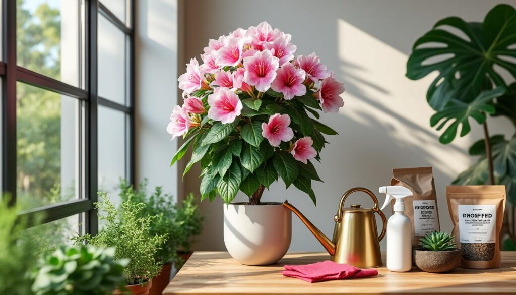 découvrez notre guide complet pour cultiver la rhodo simsii, l’azalée d’intérieur, avec des conseils pratiques pour un entretien optimal et une floraison éclatante.