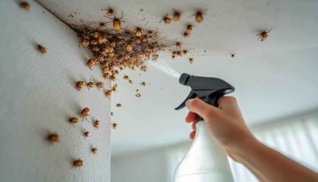 découvrez les causes des larves de mites au plafond et apprenez des méthodes efficaces pour vous en débarrasser rapidement et durablement.